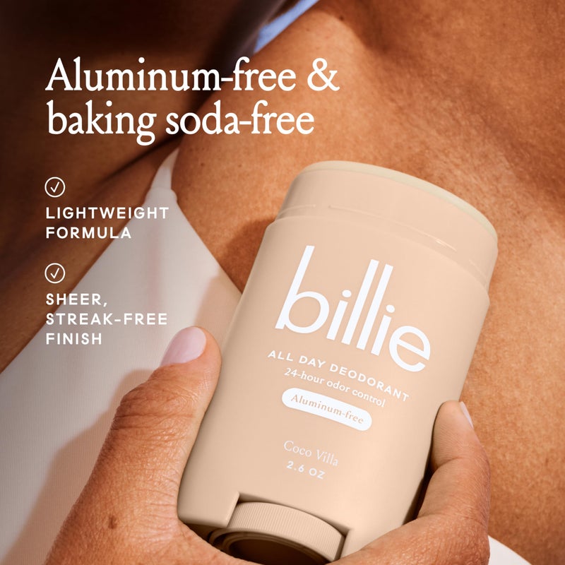Billie All Day Deodorant  24-hour Odor Protection  Aluminum-Free  Coco Villa  2.6oz - Image 3