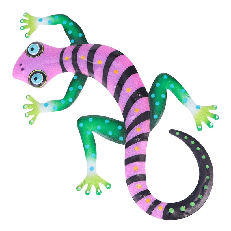 2pcs Wrought Iron Wall Decoration Metal Lizard Pendant Ornament for - Image 2