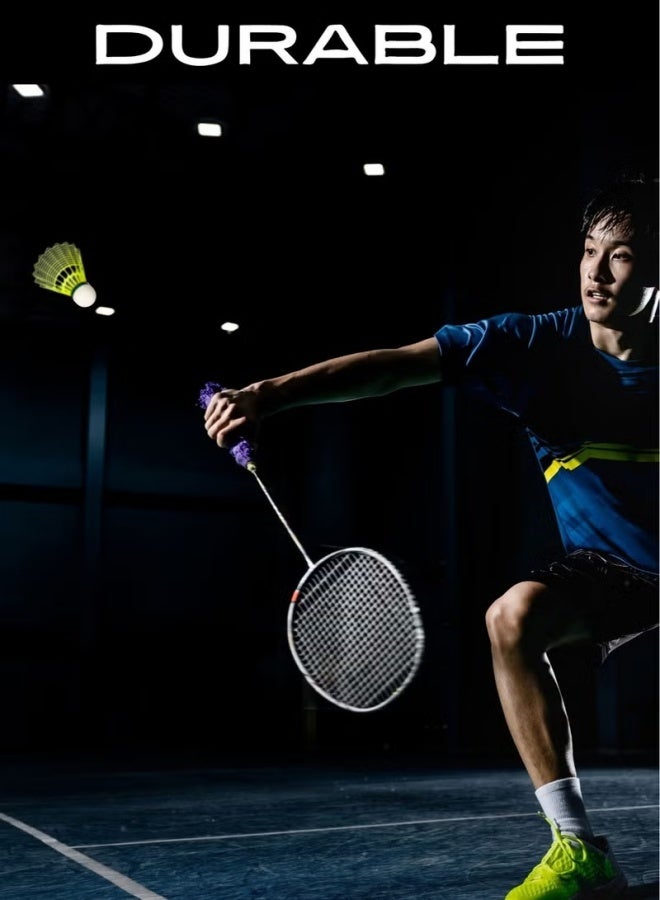 LONEX 6 pcs Nylon Badminton Shuttlecocks | Yellow | Slow Speed | Fast Recovery, Durable & Accurate Flight - Image 4