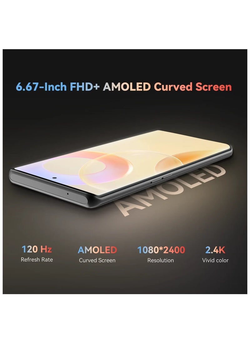 CUBOT X90, Smartphone Android 14, 6.67″ AMOLED Curved 120Hz Display, 32GB RAM(16+16), 256GB ROM, Helio G99, NFC, Green