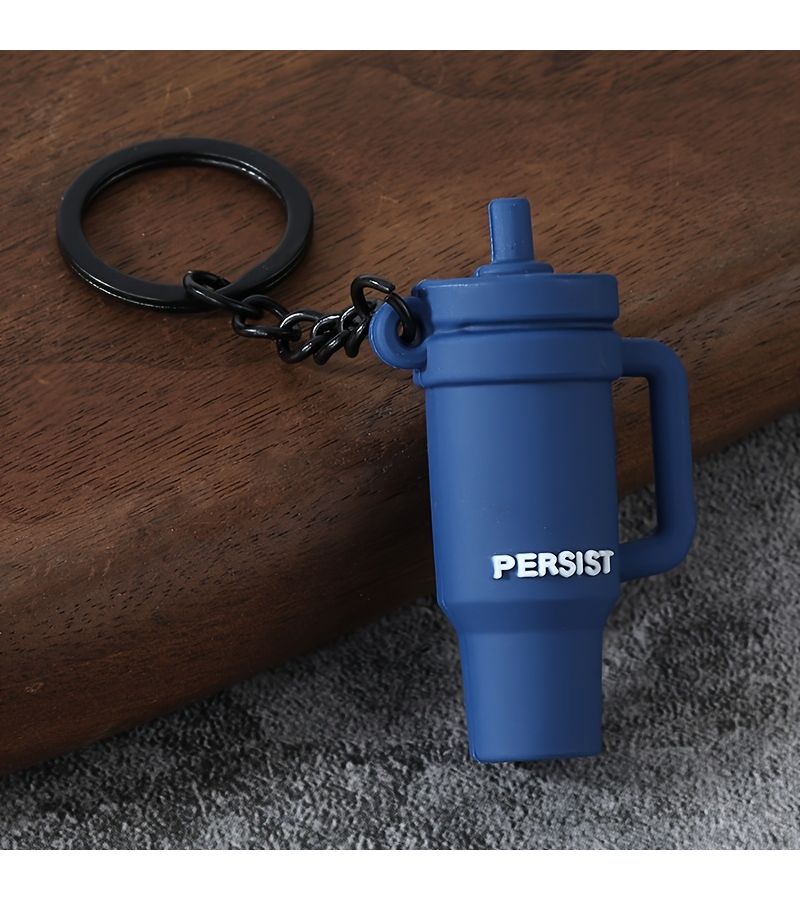 Pink Simulation Mini Ice Bully Cup Pendant Keychain Fitness Thermos for Bag - Image 5