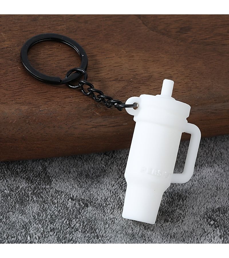 Pink Simulation Mini Ice Bully Cup Pendant Keychain Fitness Thermos for Bag - Image 4