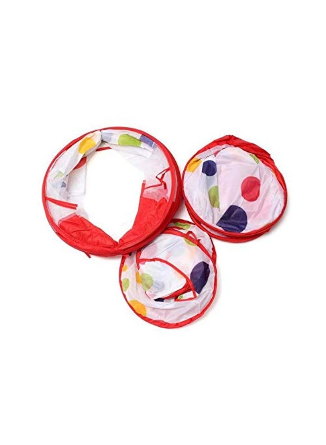 خيمة لعب 3 في 1 مع نفق وسلة كرة السلة، منزل ألعاب منبثق ومتعدد الاستخدامات للأطفال الصغار، للاستخدام الداخلي والخارجي، سهل الإعداد، متين وقابل للغسل - Image 5