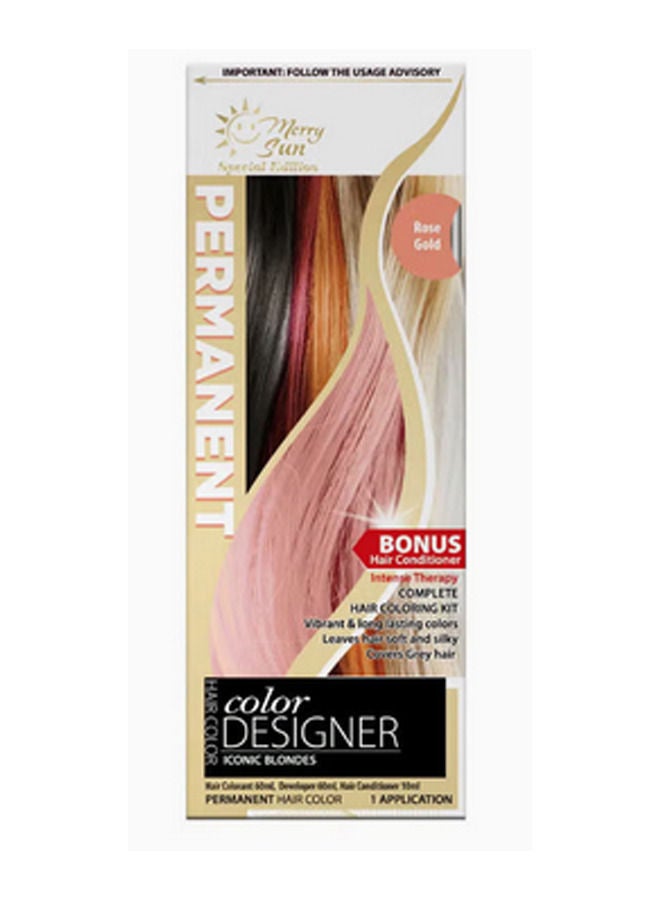 ميلاد سعيد صبغة لون الشعر الدائم - ذهبي وردي