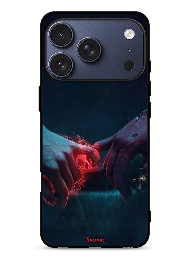 Tolwak Apple iPhone 17 Pro Protective Case Cover Burning Hands - Image 1