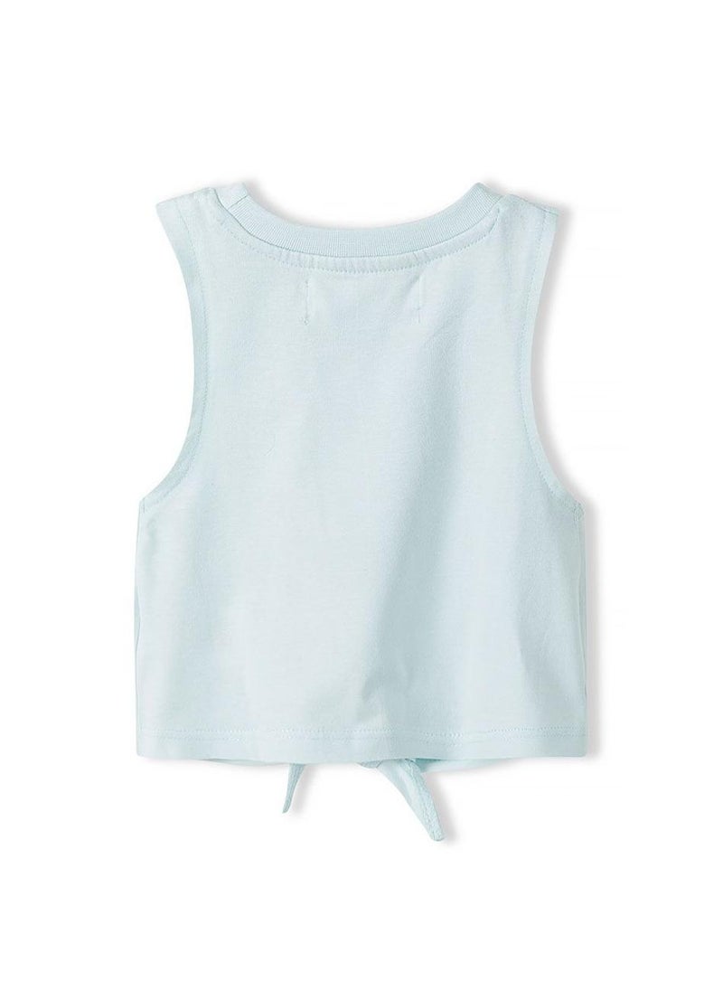 MINOTI Teen Girls Sleeveless Top with Front Tie  - Image 3