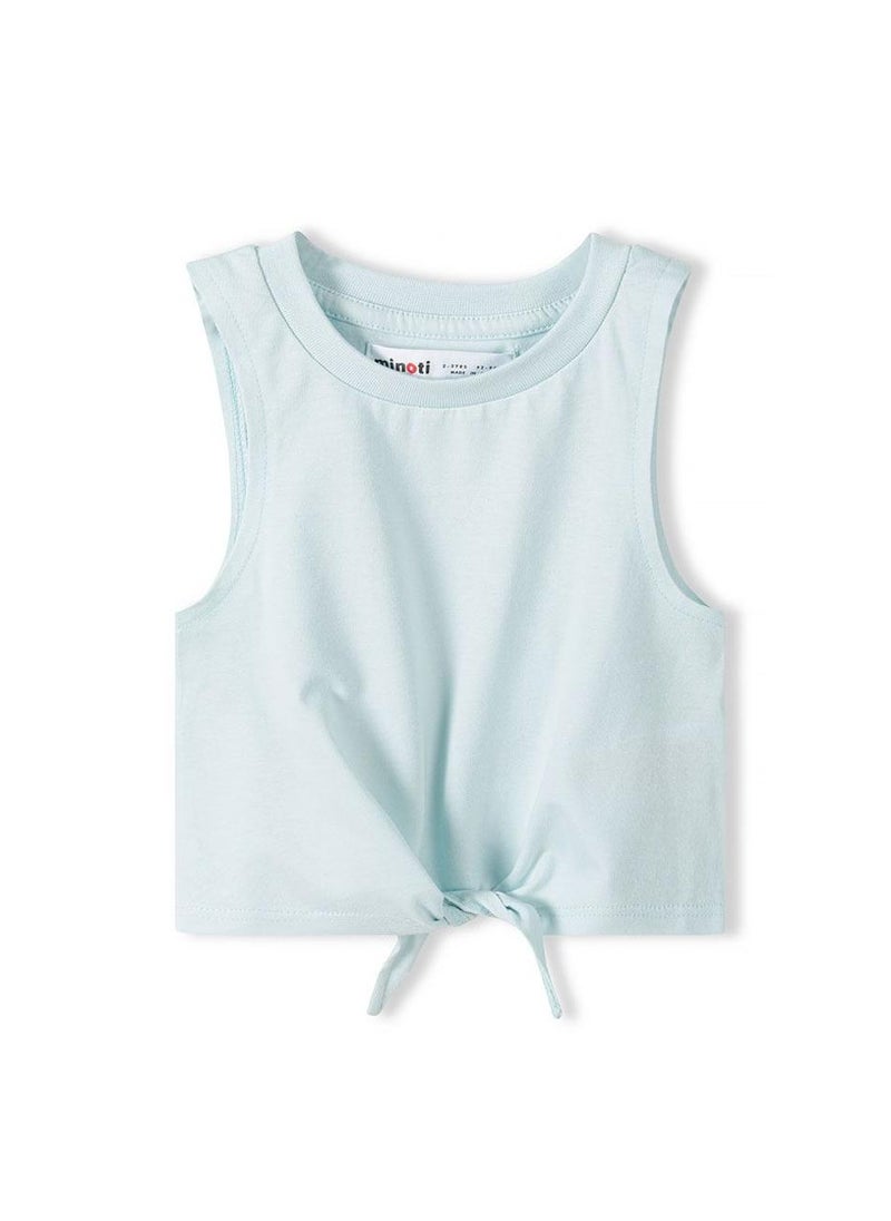 MINOTI Teen Girls Sleeveless Top with Front Tie  - Image 2