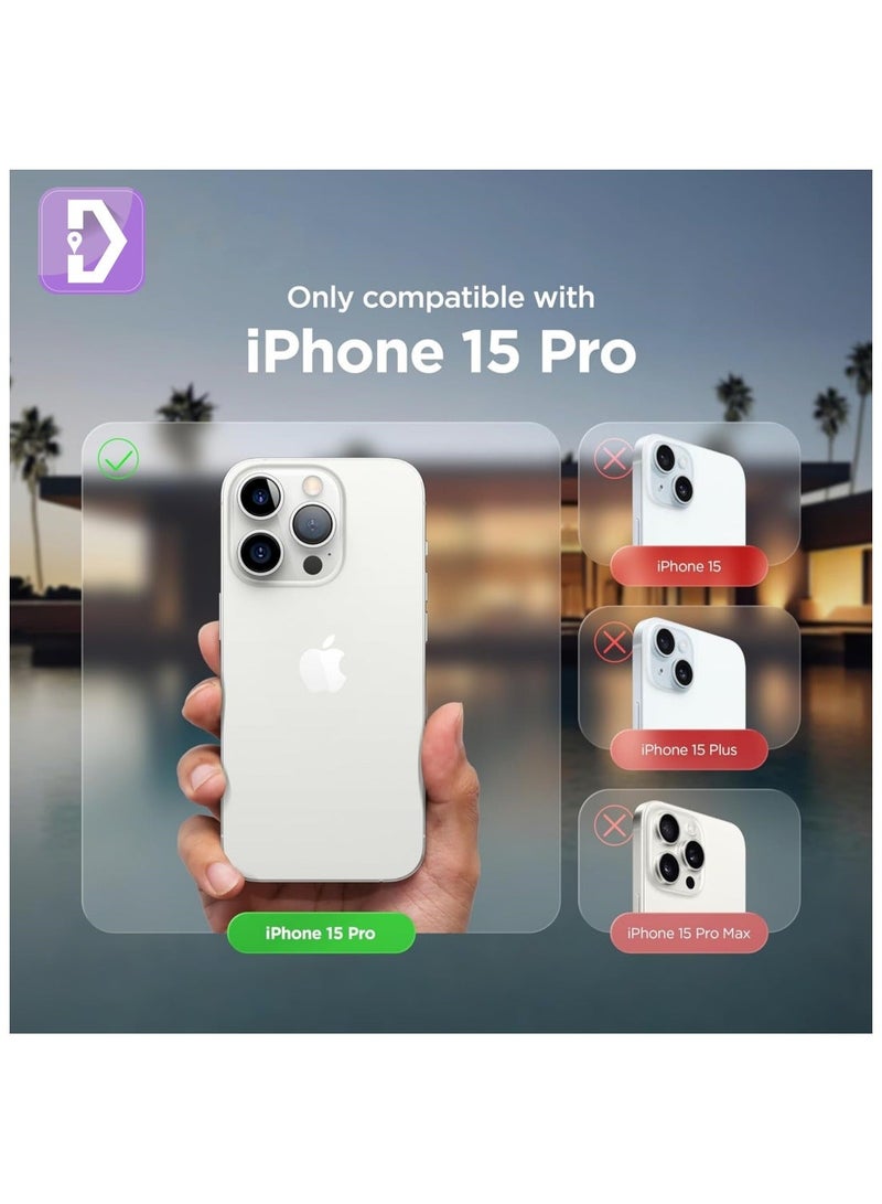 Delivus Iphone Silicone Case - Silky Soft Touch with Military Grade Drop Protection - Anti-Scratch Microfiber Lining - Shockproof Protective Phone Case Slim Thin Cover (Iphone 15 Pro, Black) - Image 2