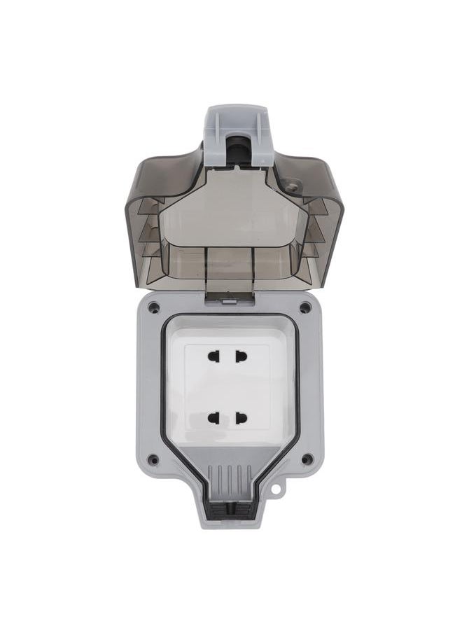 Thoraya 10A Socket Weatherproof Box IP66 Waterproof Dust and Sand Proof Double Two Hole Power Wall Socket Box for Home  - Image 2