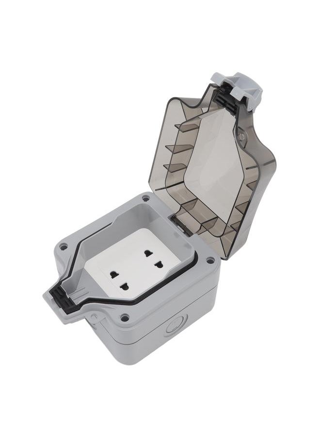 Thoraya 10A Socket Weatherproof Box IP66 Waterproof Dust and Sand Proof Double Two Hole Power Wall Socket Box for Home  - Image 4