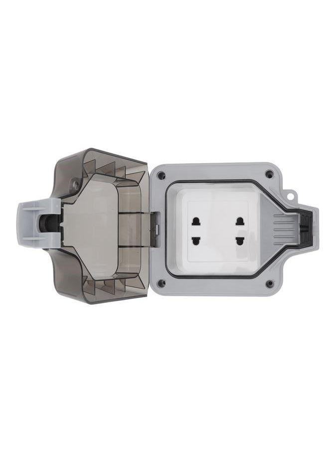 Thoraya 10A Socket Weatherproof Box IP66 Waterproof Dust and Sand Proof Double Two Hole Power Wall Socket Box for Home  - Image 5