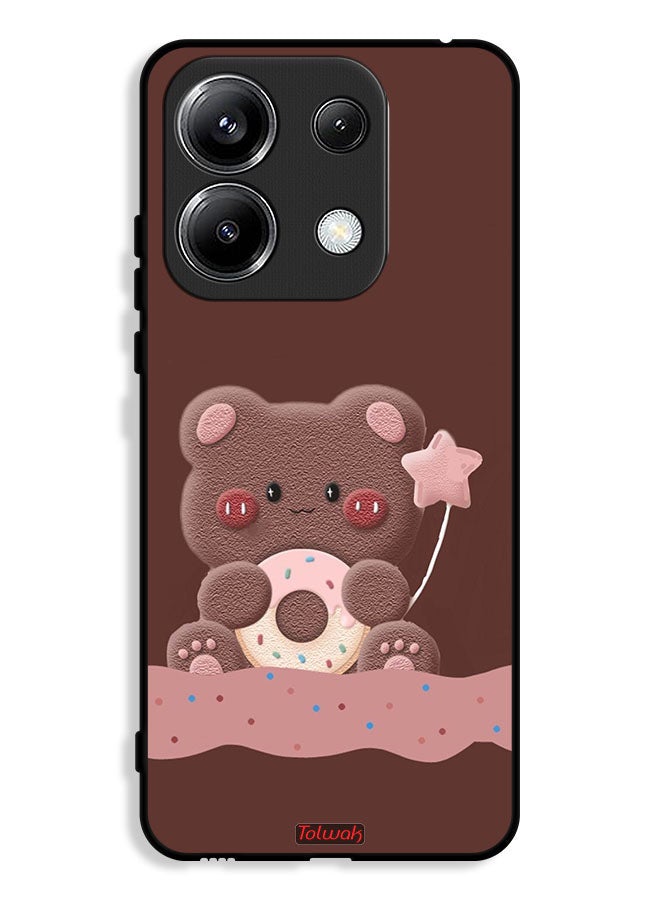 Tolwak Xiaomi Poco M6 Pro 4G Protective Case Cover Donut Bear  - Image 1