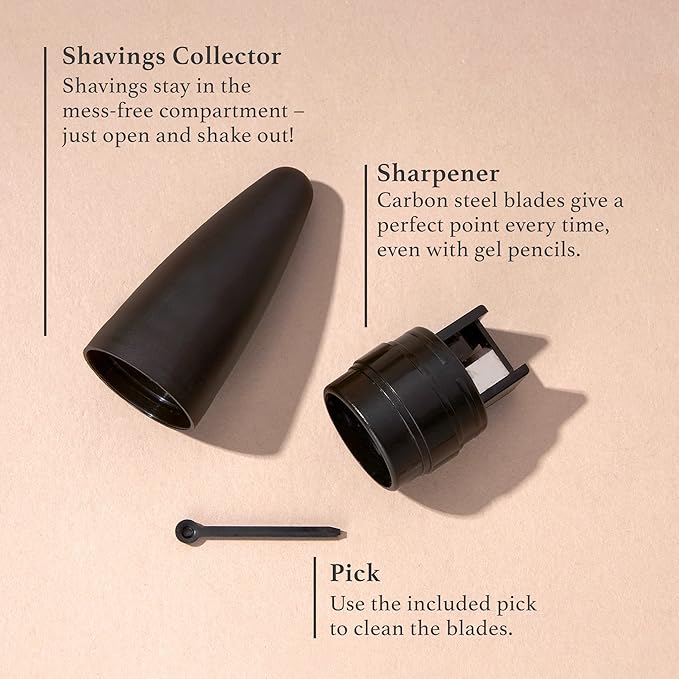 Julep Julep Cosmetic Makeup Pencil Sharpener Eyeliner Lip Liner and Eyebrow Pencils Compact Travel Friendly Easy to Clean Universal Sharpener for Wood and Plastic Pencils German Made Steel - Image 4