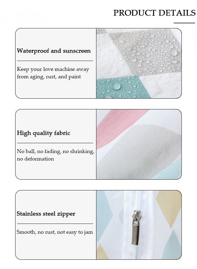 Happy Home Washing Machine Cover, PVEA Fully Automatic Washing Machine Cover, Top Load Dryer Cover, Sun Protection Waterproof Dustproof Case with Smooth Zipper for Laundry, Kitchen and Home - Image 3