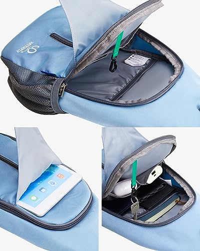 WATERFLY Sports Crossbody Sling Backpack Sling Bag Chest Bag Daypack for Cycling Hiking Running Men Women - Image 3