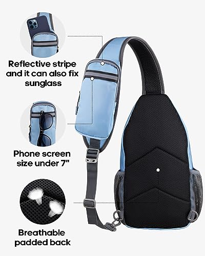 WATERFLY Sports Crossbody Sling Backpack Sling Bag Chest Bag Daypack for Cycling Hiking Running Men Women - Image 5