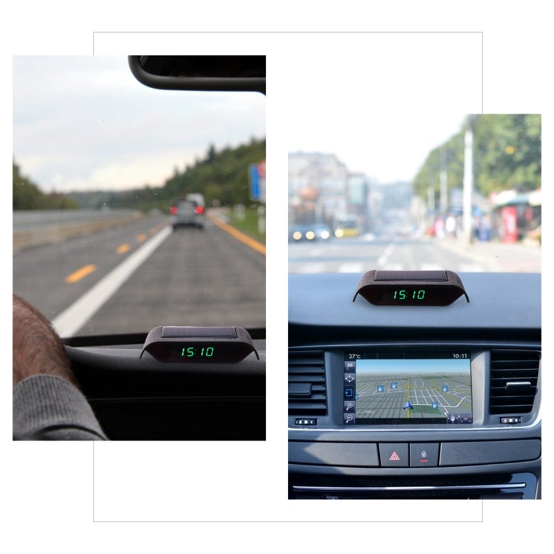 Solar Car Clock High Precision Clock Vehicle Electronic Timer - Image 3