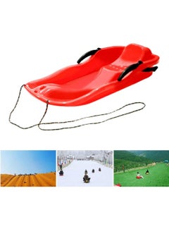 BLOOMING TIME Outdoor Sports Plastic Skiing Boards Sled Luge Snow Grass Sand Board Ski Pad Snowboard With Rope  - Image 3