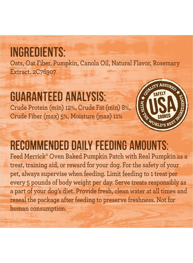 ميريك مكافآت ميريك للكلاب المخبوزة في الفرن، كيس طبيعي ومقرمش من المكافآت، رقعة اليقطين مع وجبة خفيفة من اليقطين الحقيقي - كيس ١١ أونصة - Image 4