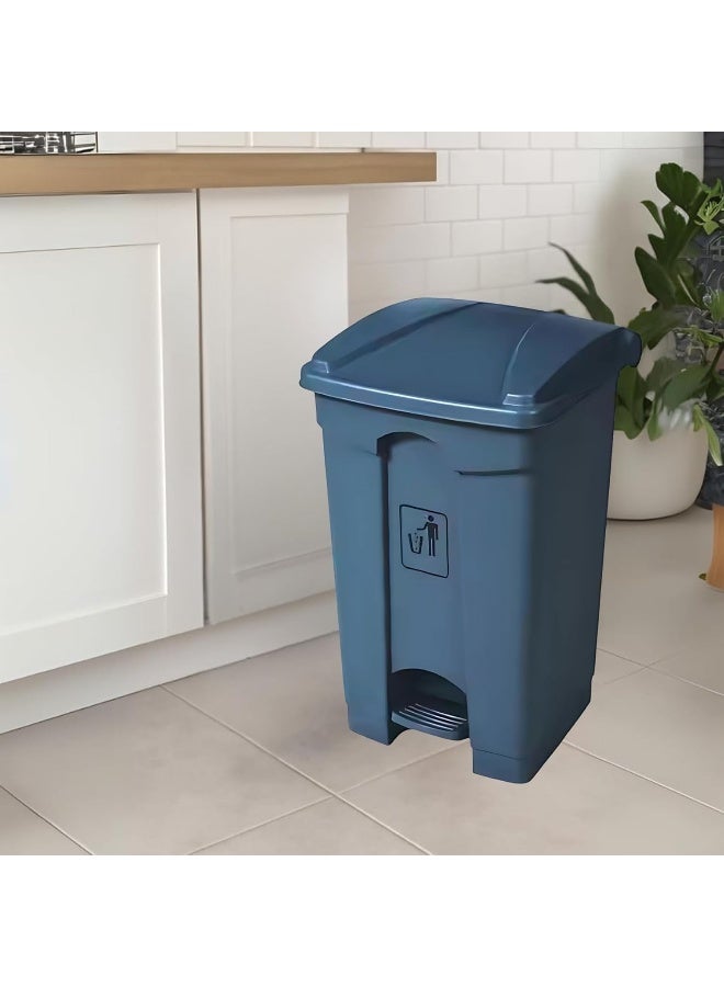 AKC Pedal Waste Bin with Lid – 30L, 45L, 68L, 87L | Gray, Yellow, Red, Green | Durable Plastic Trash Bin with Foot Pedal & Lid (Gray, 45 LTR) - Image 2