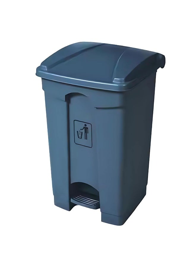 AKC Pedal Waste Bin with Lid – 30L, 45L, 68L, 87L | Gray, Yellow, Red, Green | Durable Plastic Trash Bin with Foot Pedal & Lid (Gray, 45 LTR) - Image 1