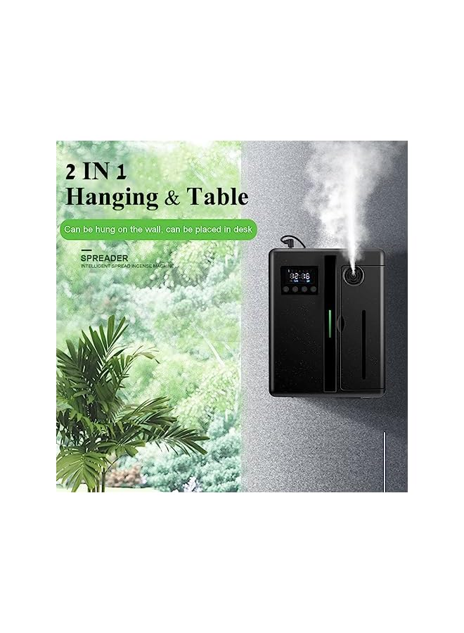 Essential Oil Aroma Diffuser 160ml Aromatherapy Humidifier Fragrance Nebulizing Machine Diffusion Scent Machine Suitable for Home Office Hotel Black
