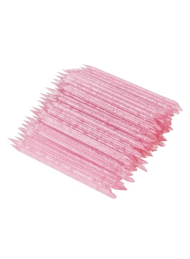 YOLCAR 100PCS Disposable cuticle sticks for nails Double Sided Cuticle Pusher Cuticle Manicure and Pedicure Stick for Fingernail Cleaning - Image 1