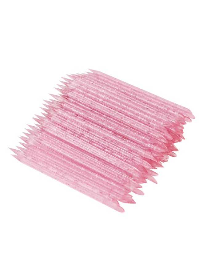 YOLCAR 100PCS Disposable cuticle sticks for nails Double Sided Cuticle Pusher Cuticle Manicure and Pedicure Stick for Fingernail Cleaning - Image 2