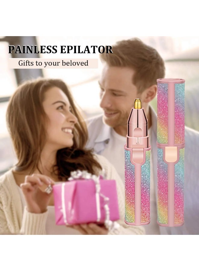 2-in-1 Eyebrow Trimmer and Facial Hair Remover, Hair Removal Device, Eyebrow Hair Removal Machine, Facial Hair Follicle Remover, Precision Shaving Machine, easy to use for all skin types, removes unwanted hair from eyebrows, face, upper lip, and forehead, practical, fast, gentle on skin, compact, ideal for home and travel, personal grooming tool for clean and tidy eyebrows and face, safe and effective hair removal for women and men. - Image 5