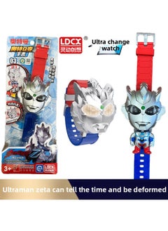 Smart Ultraman Hero Nib Gyro Pen Blind Box Children Toy Boy Fighting Spin Magic Birthday Gift-Color:[ultraman Zeta] Q-changing Watch