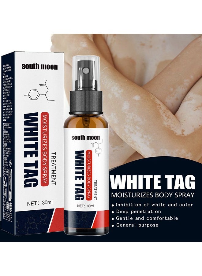 SOUTH MOON - White Tag Moisturizes Body Spray, Skin Repair Spray, Promote Melanin Recovery, Reduces White Spots On Skin And Improve Skin Pigmentation, Vitiligo Care Spray 30ML - Image 1