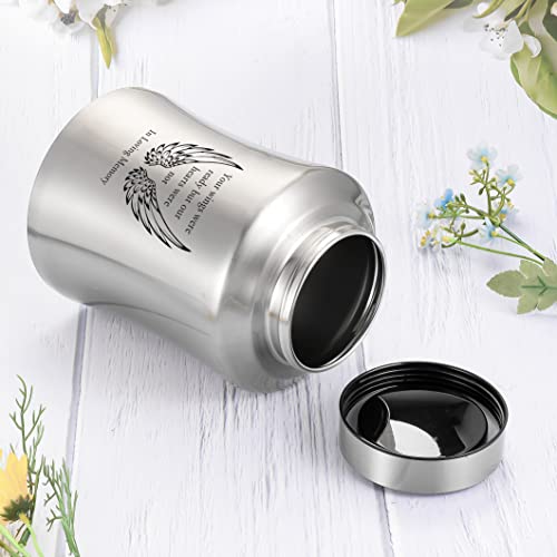 SOITIS Urns for Ashes Decorative Urns for Adult Human Ashes Large Stainless Steel Cremation Urns for Human Keepsake Up to 220 lbs - Image 4
