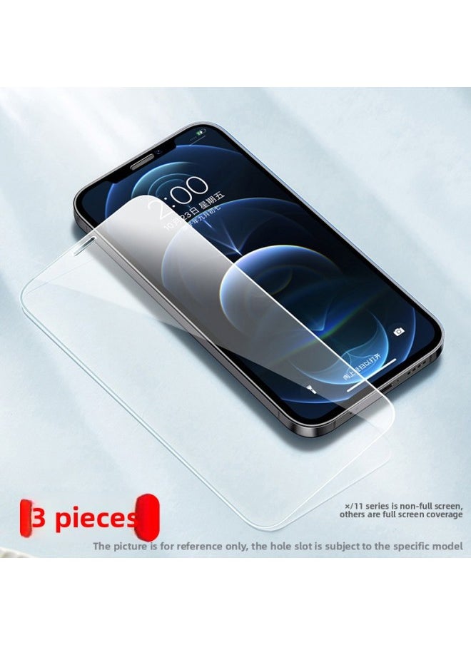 Generic For 13 For Iphone 14Plus Tempered Film For Iphone15Pro 16 Anti-peep Film 12 11 Full Screen Coverage XR XS-Colour:[hd Full Glass] Tempered Film★3-pack-Size:For Iphone 16 Pro Max  - Image 1