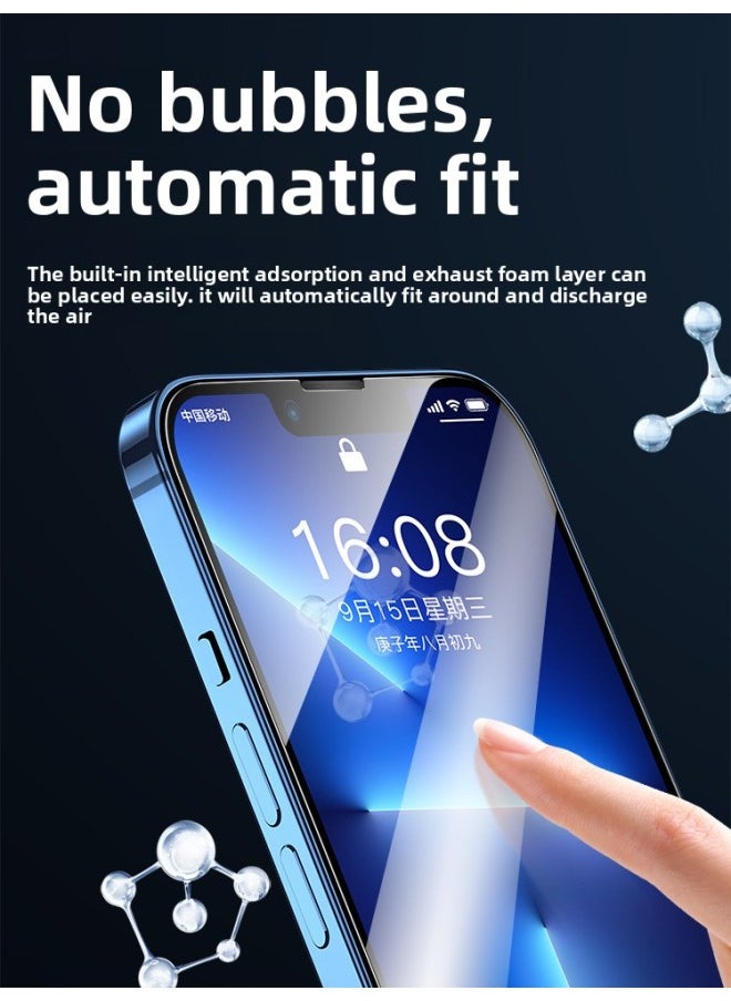 Generic For 13 For Iphone 14Plus Tempered Film For Iphone15Pro 16 Anti-peep Film 12 11 Full Screen Coverage XR XS-Colour:[hd Full Glass] Tempered Film★3-pack-Size:For Iphone 16 Pro Max  - Image 4
