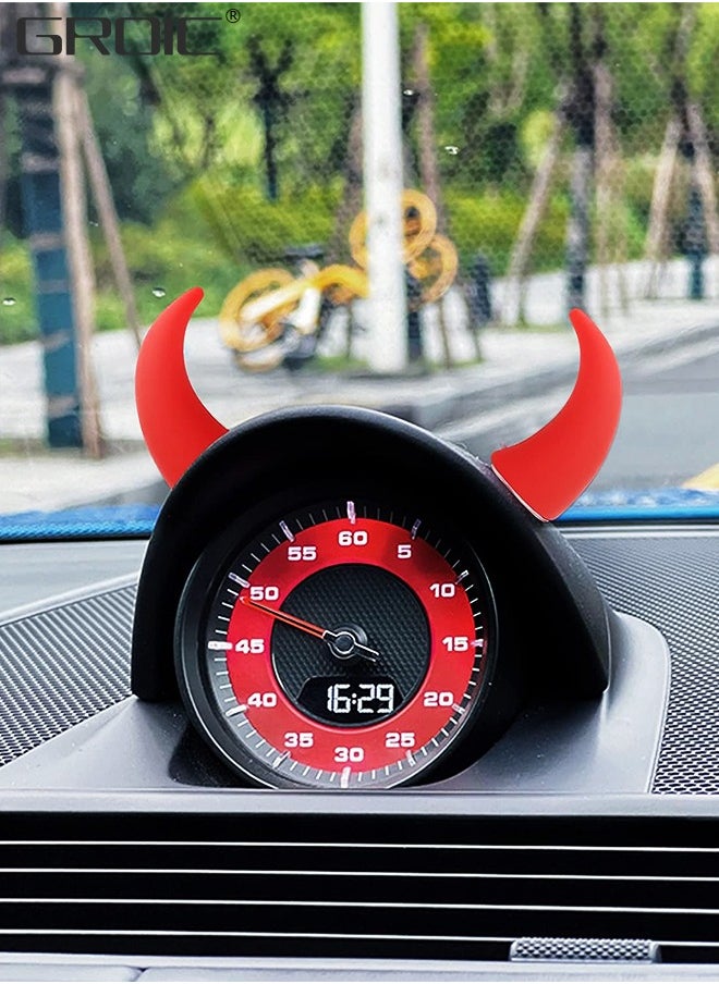 GROIC - Devil Horns Car Steering Wheel Decal 4pcs Cute Car Horns Decoration,3D Devil Bull Horn Car Interior Decoration Stickers, Car Steering Wheel Dashboard Car Accessories Car Interior Accessories - Image 1