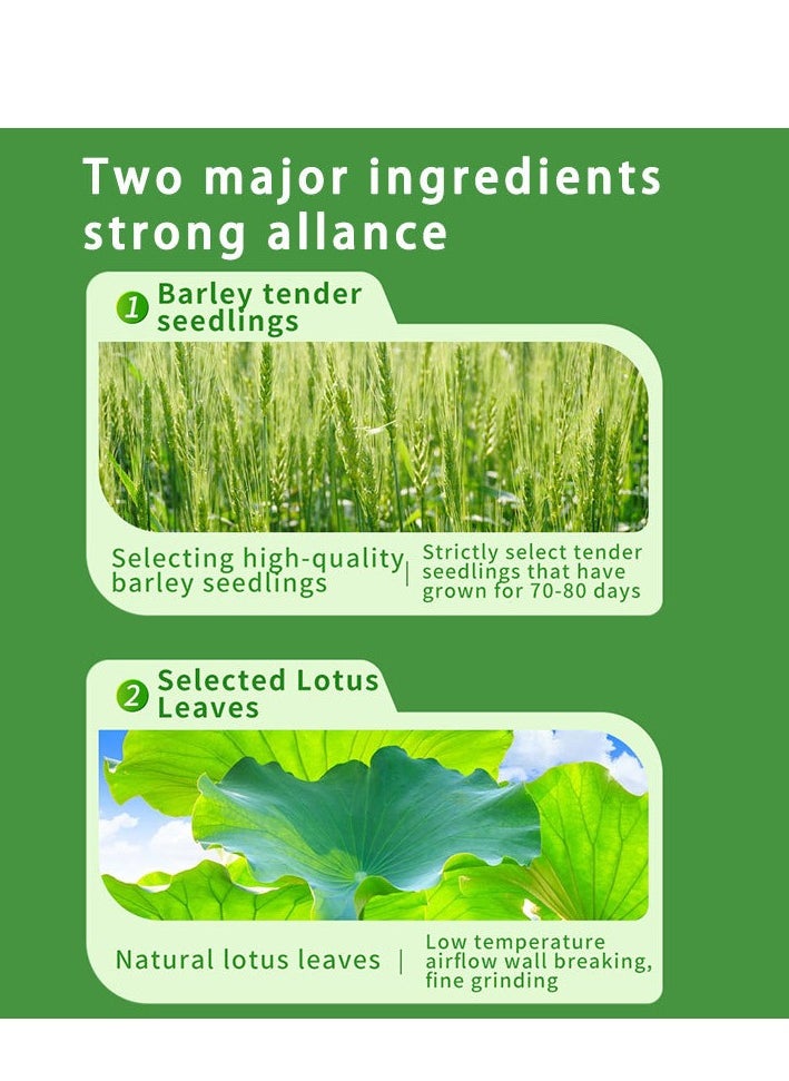 BURTON Super Barley  Grass , Pure Organic Barley Powder,Healthy Nutrition,Lightweight And Fat Reducing,Overtime And Staying Up Late, Irregular Life,Abdominal Distension And Discomfort 15bags  - Image 3