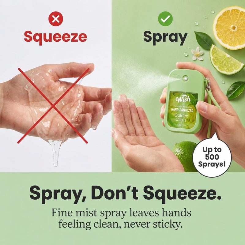 Room to room portable Hand Sanitizer Spary Travel Size Spray 4-Piece 1.2 FL OZ (35ML) Each, Black Plum vanilla, Violet orchid sandalwood, Sweet Guava Fresh Coconut, Cucumber Melon, Hydrating and Moisturizing,(4 pack) Trendy versatile build - Image 4