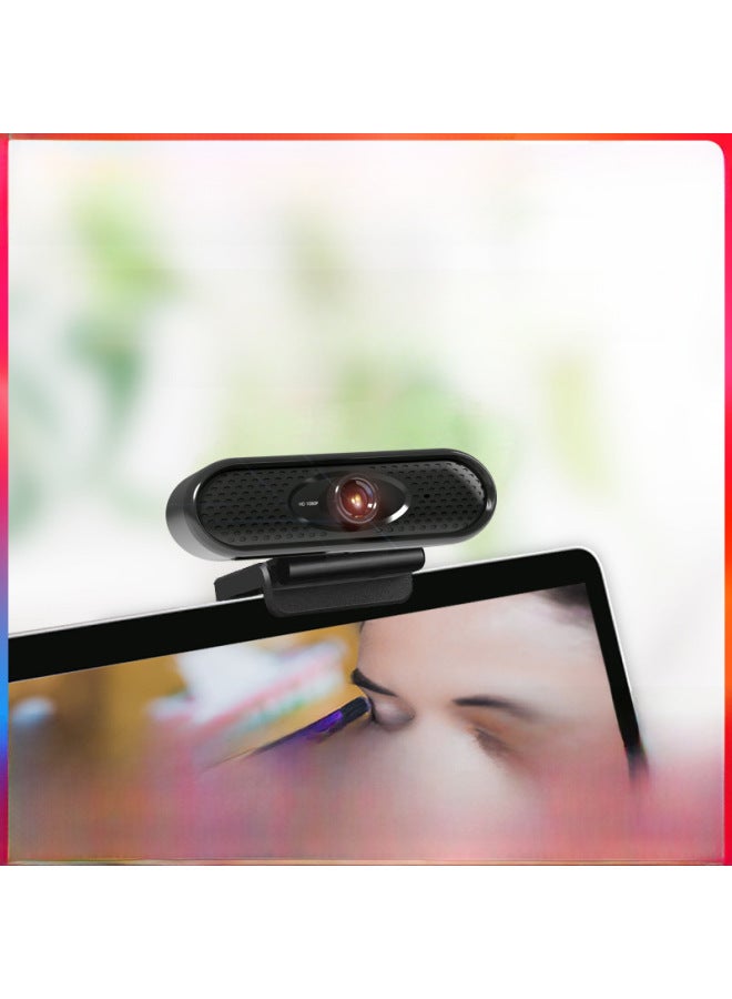 High Definition 1080P USB Computer Webcam With Microphone For Online Class Teaching Live Broadcast Clear Network Camera-Color:[C30 HD 1080P]]  - Image 5