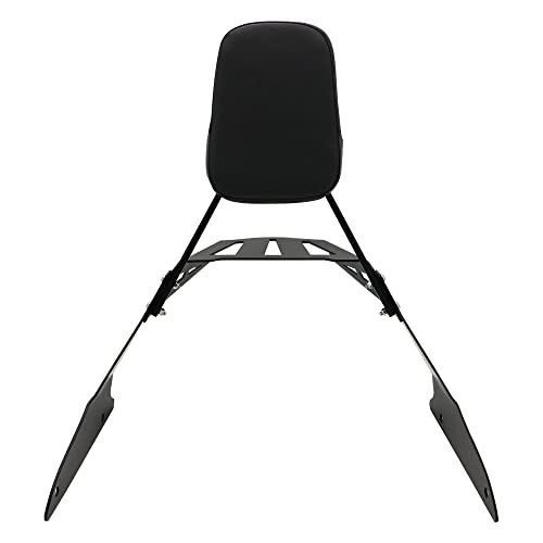 FENGREN Passenger Backrest Sissy Bar With Luggage Rack Backrest Pad Fit For 2006-2014 SUZUKI BOULEVARD M109R 2007-2009 M109RZ L 2008-2009 M109R2 2011-2012 M109R L Edition 2015-2023 M109R Boss (Black) - Image 2