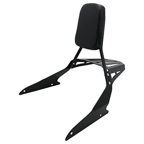 FENGREN Passenger Backrest Sissy Bar With Luggage Rack Backrest Pad Fit For 2006-2014 SUZUKI BOULEVARD M109R 2007-2009 M109RZ L 2008-2009 M109R2 2011-2012 M109R L Edition 2015-2023 M109R Boss (Black) - Image 1