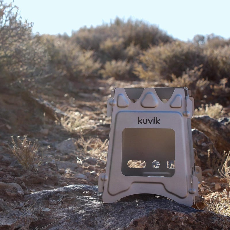 Kuvik Titanium Wood Stove - Ultralight and Compact Stove for Backpacking, Camping, and Survival - Image 5