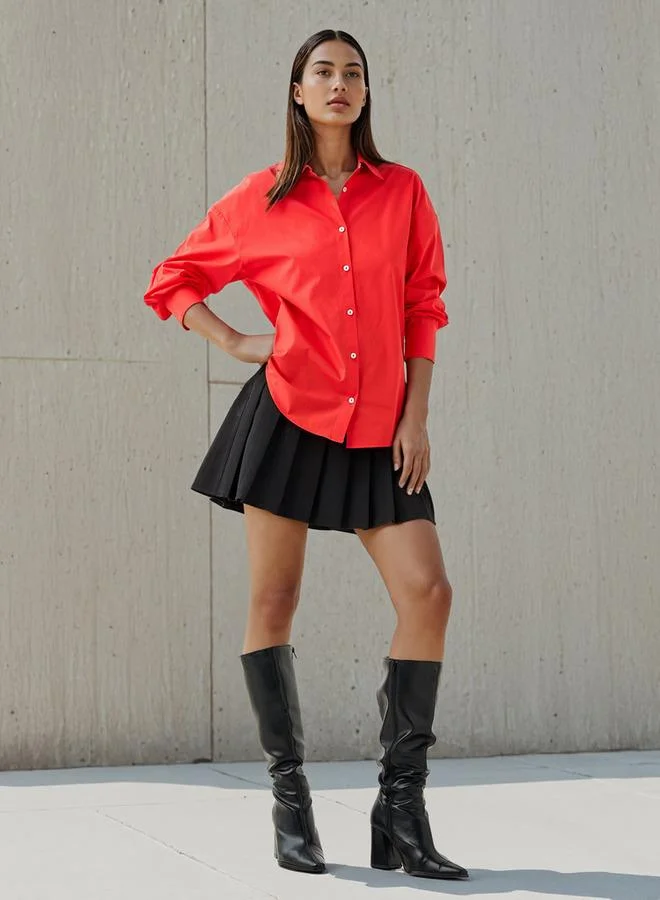 Iconic Iconic Cutout Accent Shirt