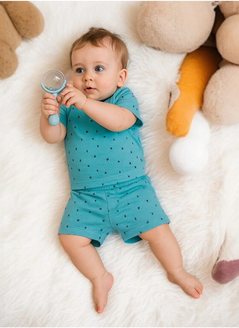 victor and jane BABY BOY 2PC Set - AOP T-Shirt & Shorts Set