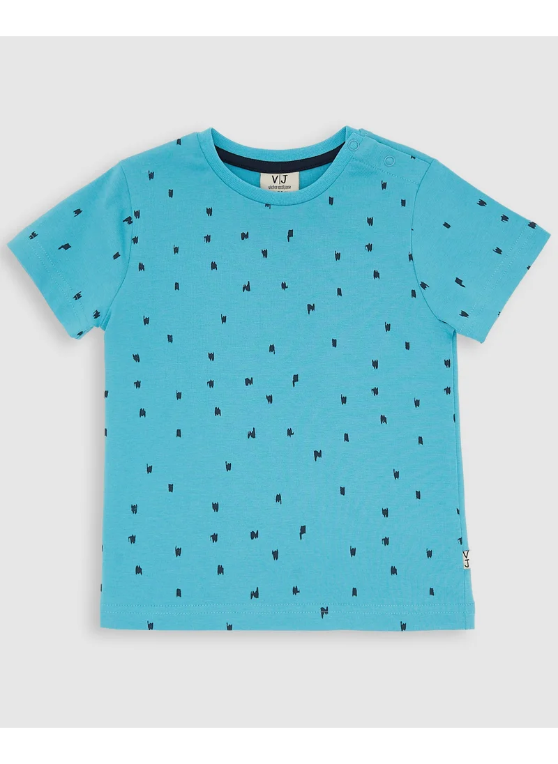 victor and jane BABY BOY 2PC Set - AOP T-Shirt & Shorts Set