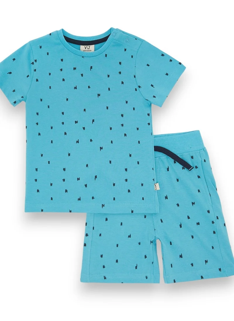 victor and jane BABY BOY 2PC Set - AOP T-Shirt & Shorts Set