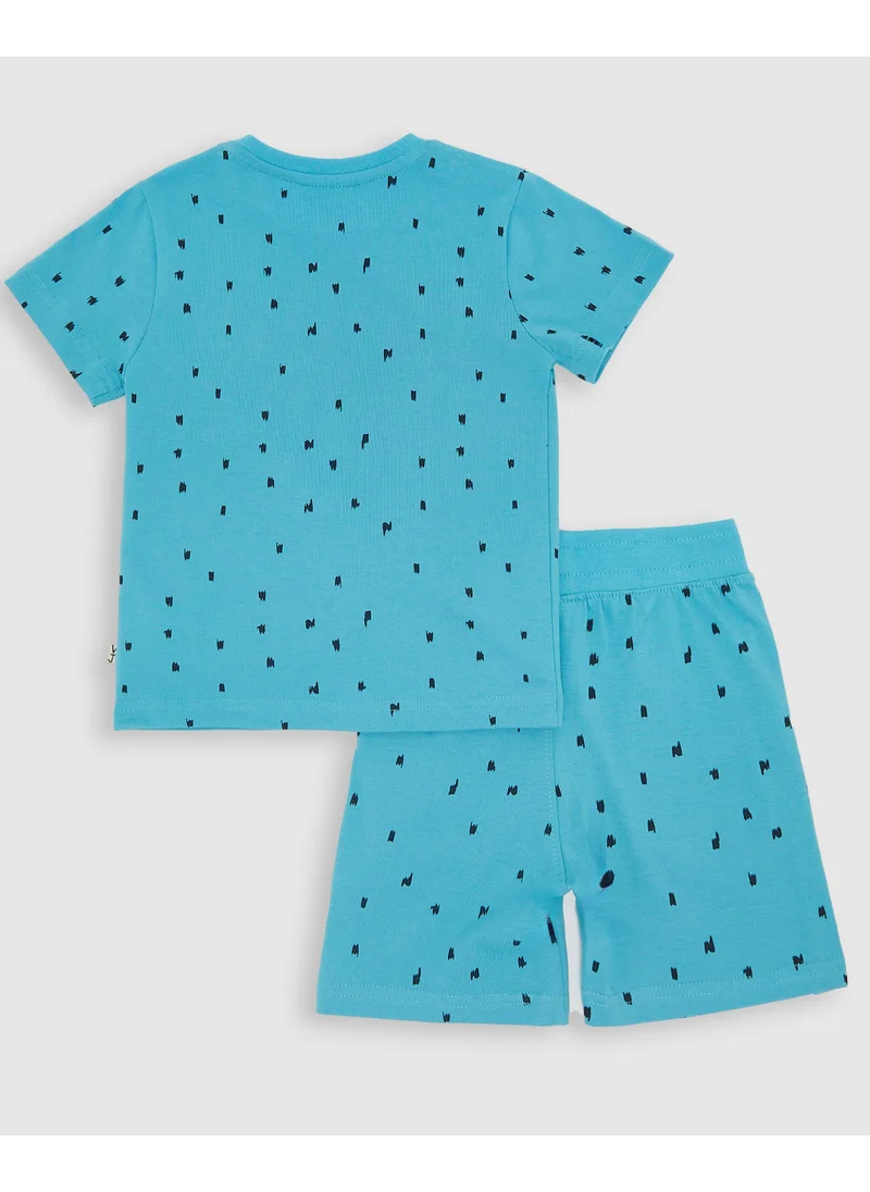 victor and jane 2-Piece Summer Outfit Set Blue for Baby Boys - T-Shirt & Shorts