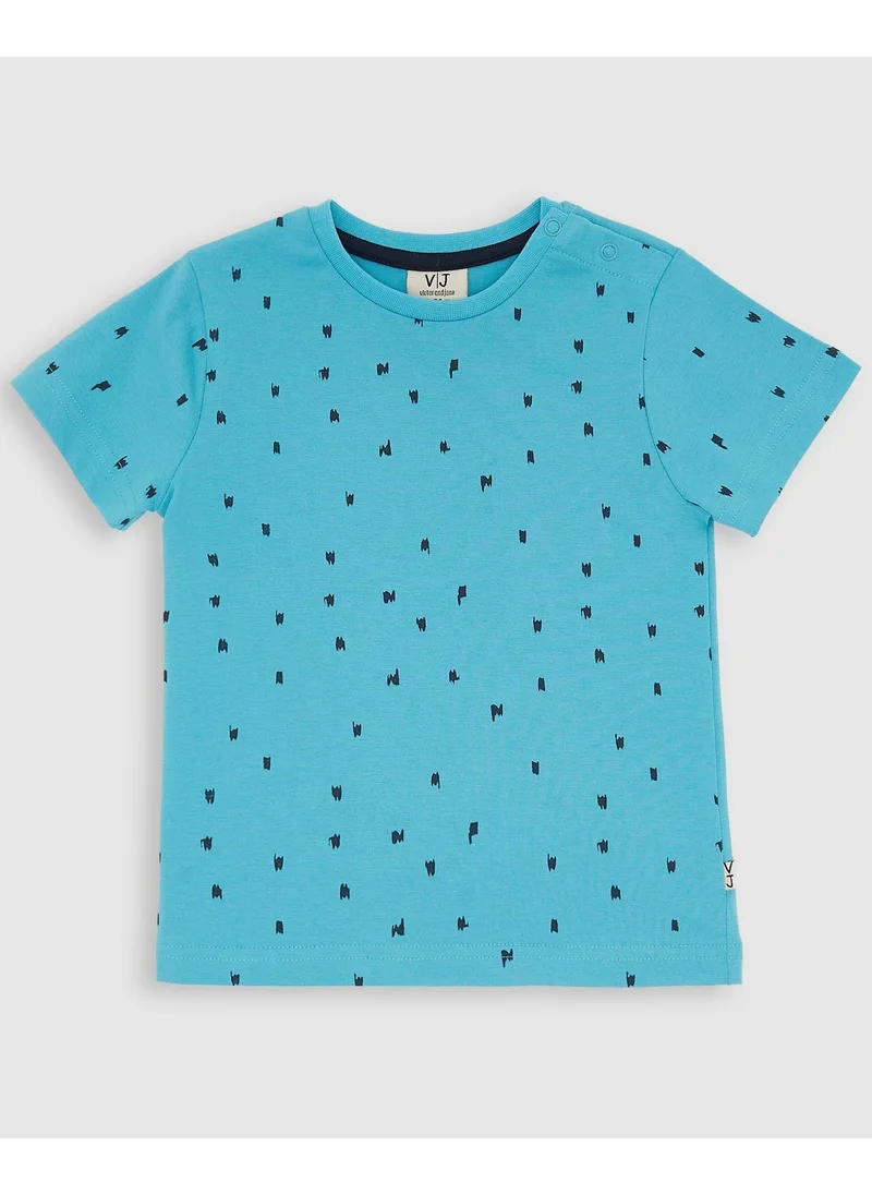 Victor And Jane  BABY BOY 2PC Set - AOP T-Shirt & Shorts Set for Men | Best Price UAE