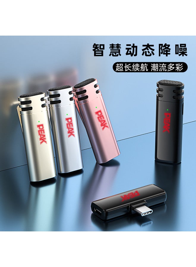 PEAK Wireless Microphone Lapel Clip-on Bluetooth Recording Device For On Tiktok And Mobile Phones - Image 3