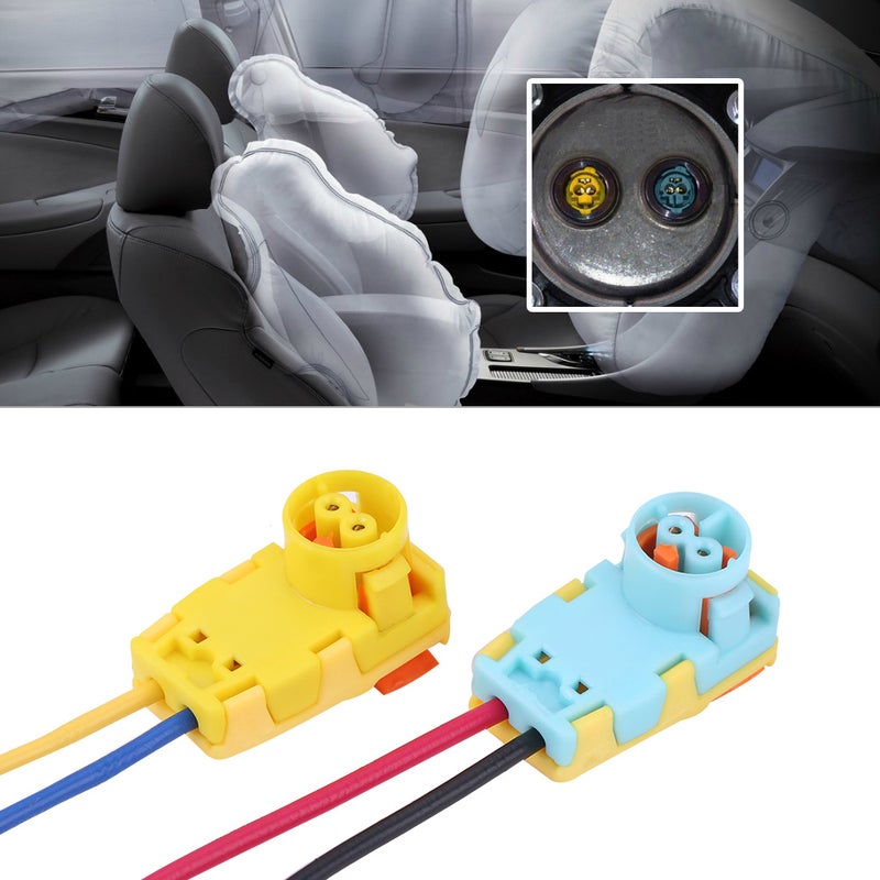 Pair of Car Security Airbag Connector Plugs Clockspring Cable Wire for Sonata Verano Focus Volt - Image 2