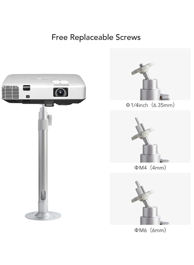 TIGER Universal Extending Projector Ceiling Mount Hanger – 360° Rotatable Head, Extendable Length (13.8-23.6 Inches), Supports 11 lbs Load, Ideal Mounting Bracket for Projectors & Cameras  - Image 4